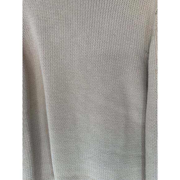 J.Crew Sweater Women's Cable Knit Mock Neck Beige Basic‎ Casual Soft Cozy Large - Picture 5 of 12
